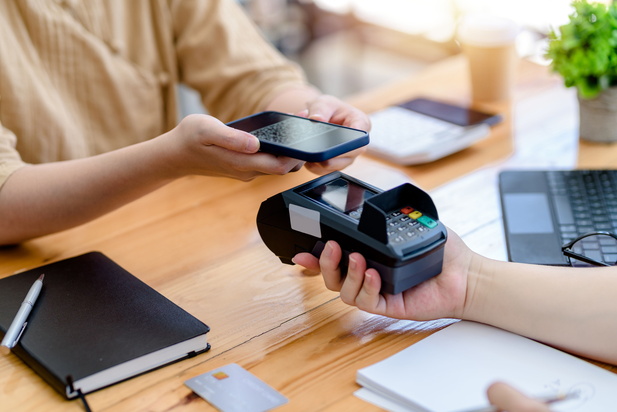 Healthcare professionals working